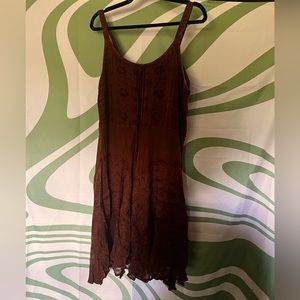 Womens Boho Knee-Length Dress